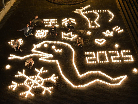 2025年アイスキャンドルの様子