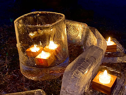 2025年アイスキャンドルの様子